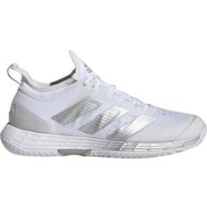 45 ⅓ Chaussures de sport pour raquette Adidas Adizero Ubersonic 4 W - Cloud White/Silver Metallic/Grey Two