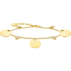 Thomas Sabo Three Discs with Bracelet - Gold/Transparent