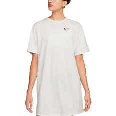 Oversize Kleider Nike Sportswear Swoosh Dress - Phantom/Sanddrift/Black