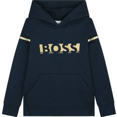 HUGO BOSS Hoodies Children's Clothing HUGO BOSS Golden Logo Hoodie - Navy/Gold (J25N72-849)