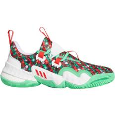 Adidas Green Basketball Shoes adidas Trae Young 1 Christmas - Semi Screaming Green/Vivid Red/Cloud White