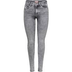 Only Blush Mid Skinny Fit Jeans - Grey/Light Grey Denim