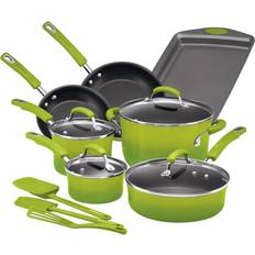 Rachael Ray Classic Brights Cookware Set with lid 14 Parts