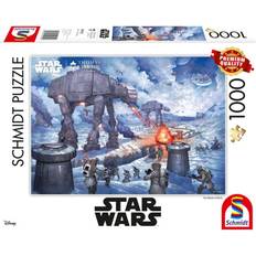 Star Wars Klassiske puslespill Schmidt Spiele Star Wars Thomas Kinkade Studios the Battle of Hoth 1000 Pieces