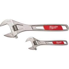 Set Adjustable Wrenches Milwaukee 6 in. and 10 in. Adjustable Wrench (2-Pack) Adjustable Wrench