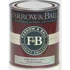 Farrow & Ball Estate No.1 Metal Paint, Wood Paint, Radiator Paint Lime White 0.198gal