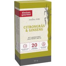 Rooibos khoisan Khoisan Gourmet Khoisan Gourmet Rooibos örtte Citrongräs & Ginseng 20 tepåsar 50g 20st