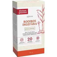 Rooibos khoisan Khoisan Gourmet Khoisan Gourmet Rooibos Ingefära 20 tepåsar 50g 20st