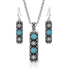 Montana Silversmiths Starlight Starbrite Jewelry Set - Silver/Turqouise