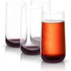Joyjolt Black Swan Drinking Glass 18.192fl oz 4pcs