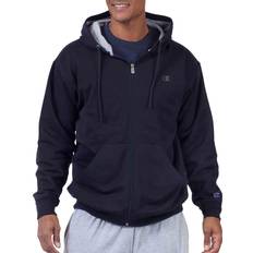 Champion hoodie zip Champion Powerblend Fleece Full Zip C Logo Hoodie - Navy