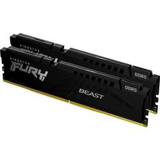 16 Go - DDR5 Mémoires RAM Kingston Fury Beast DDR5 5200MHz 2x8GB (KF552C40BBK2-16)