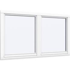 Vendevinduer på tilbud Sparvinduer PK0202 PVC Vendevindue Vindue med 2-lags glas 90x50cm