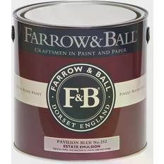 Farrow & Ball Estate No.252 Ceiling Paint, Wall Paint Pavilion Blue 2.5L