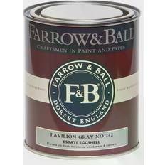 Farrow & Ball Estate No.242 Träfärg, Metallfärg Pavilion Grey 0.75L