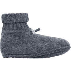 Wolle Booties Joha Wool Fleece Baby Shoes - Grey