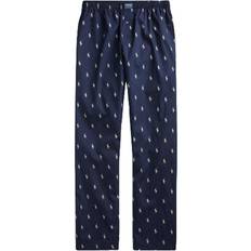 Cotton - Men Pajamas Polo Ralph Lauren Allover Pony Print Pajama Pant - Navy