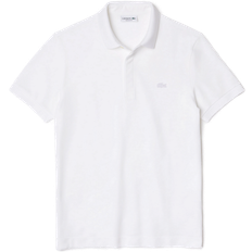 Lacoste Paris Regular Fit Stretch Cotton Piqué Polo Shirt - White