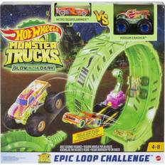 Plastique Circuits de Voiture Hot Wheels Monster Trucks Glow in the Dark Epic Loop Challenge Playset