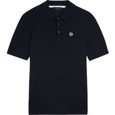 Ted Baker Haworth Short Sleeve Knitted Polo Shirt - DK Navy