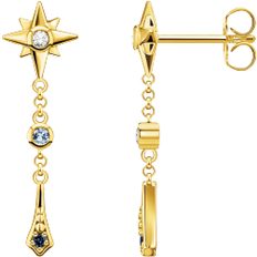 Thomas Sabo Royalty Star Earrings - Gold/Transparent