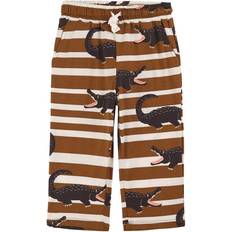 Mini Rodini Crocodile Stripe Trousers - Brown (2223012116)