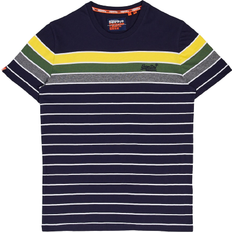 Superdry Organic Cotton Breton Stack T-shirt - Rich Navy