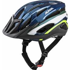 Bike Helmet MTB17 dark blue & neon 54-58