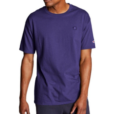 Purple T-shirts Champion Classic Embroidered C Logo T-shirt Unisex - Purple