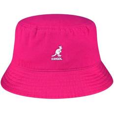 Rosa - Uomo Cappelli Kangol Washed Bucket Hat Unisex - Electric Pink