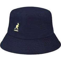 Blue - Men Hats Kangol Washed Bucket Hat Unisex - Navy