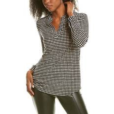 Anne Klein Pearly Dot Blouse - Black