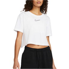 Nike Sportswear Cropped Dance T-shirt Women's - White/Black