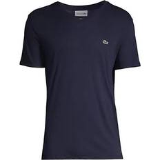 Lacoste XXL T-shirts Lacoste Pima Cotton T-shirt - Navy Blue