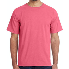 Pink - Unisex Tops Hanes ComfortWash Garment Dyed Short Sleeve T-shirt Unisex - Crimson Fall