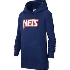 Essential older Nike Older Kid's Brooklyn Nets Essential NBA Fleece Pullover Hoodie - Blue Void (DX5752-492)