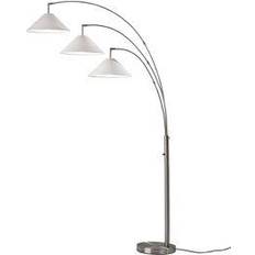 3 arm arc floor lamps Adesso Braxton 3 Arm Floor Lamp 86"