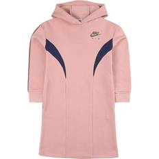 XS Kjoler Børnetøj Nike Girl's Air Fleece Dress - Pink Glaze/Midnight Navy (DD7159-630)