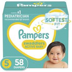 Grooming & Bathing Pampers Swaddlers Active Baby Size 5