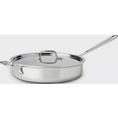 Dishwasher Safe Saute Pans All-Clad D3 3-Ply with lid 0.898 gal 11.4 "