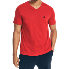 Nautica Solid V-Neck T-shirt - Nautica Red