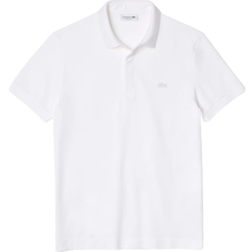 Lacoste Paris Regular Fit Stretch Cotton Piqué Polo Shirts - White