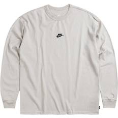 Nike Sportswear Essentials Long Sleeve T-shirt - Light Bone/Black