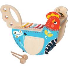 Manhattan Toy Wooden Musical Chicken Set Ages 12 Months