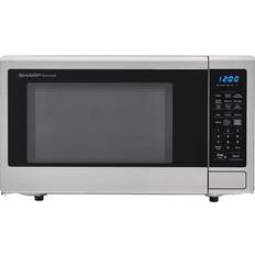 Sharp Medium Size Microwave Ovens Sharp 1.8 CF Countertop Microwave, 1100W Stainless Steel Compact Stainless Steel