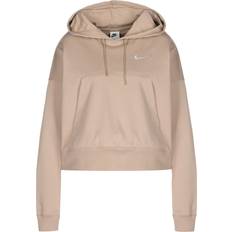 Nike Sportswear Oversized Jersey Pullover Hoodie Women's - Hemp/White