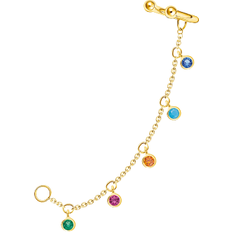 Thomas Sabo Charm Club Colourfull Ear Cuff - Gold/Multicolour