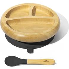 Avanchy Bamboo Suction Baby Plate + Spoon