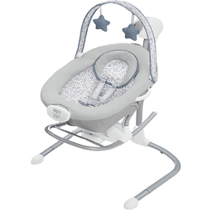 White Baby Swings Graco Soothe'n Sway Swing with Portable Rocker