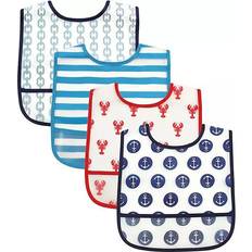 Luvable Friends Nautical Bib 4-pack